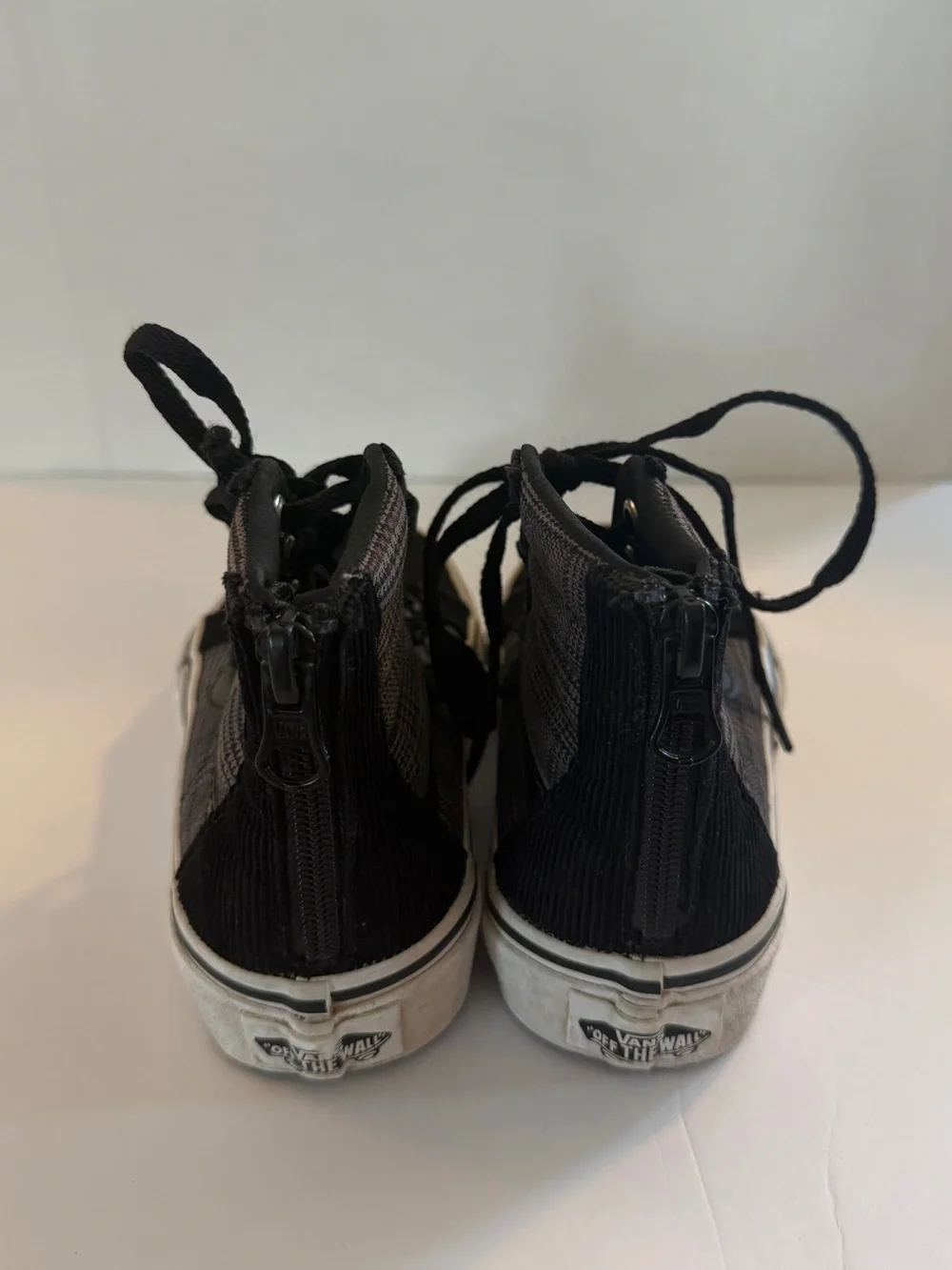 Vans Sk8-Hi Zip Plaid High Tops Kids 11